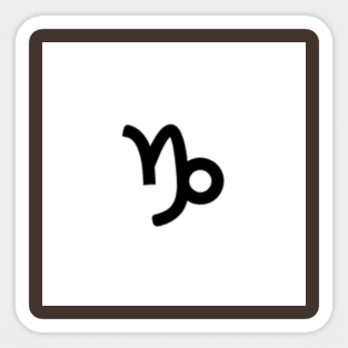 Capricorn Symbol Art Sticker